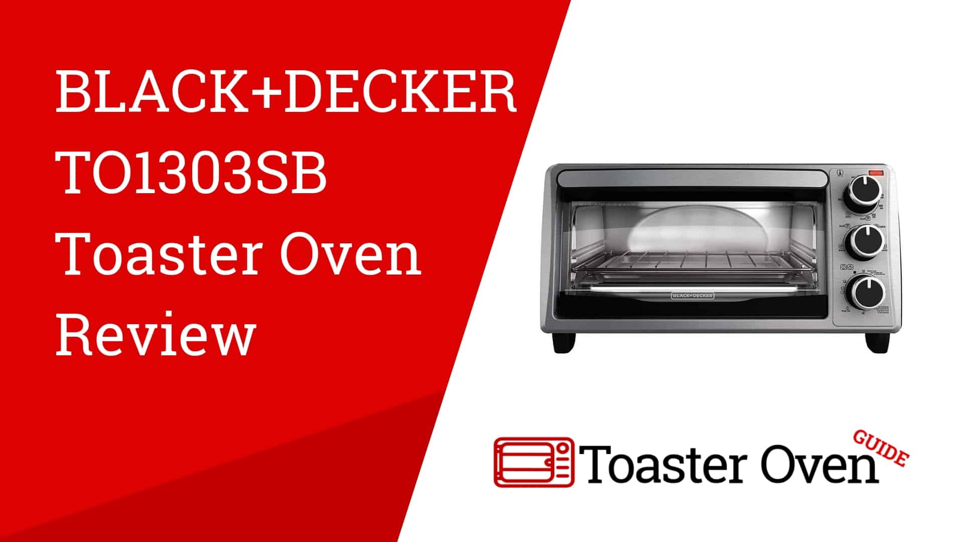 BLACK+DECKER 4-Slice Convection Oven, Stainless Steel, Curved Interior fits  a 9 inch Pizza, TO1313SBD